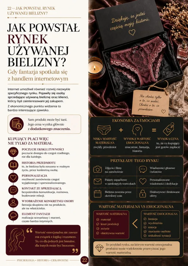 Przykładowa strona e-booka: Jak powstał rynek używanej bielizny